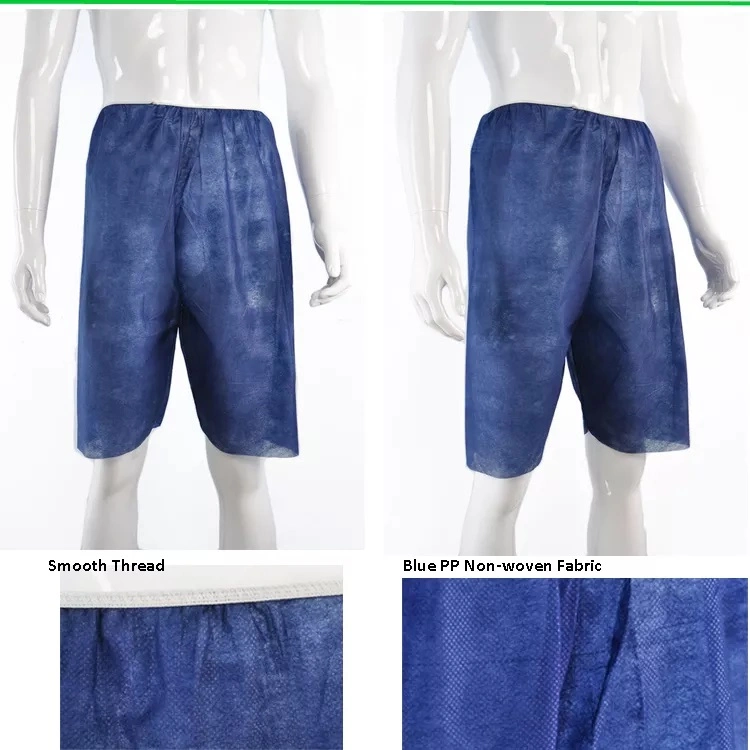Disposable Non Woven Men′ S Boxers Shorts Pants Briefs Underwear for Sauna SPA